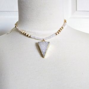 Druzy Quartz Necklace by Splendid Iris